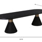 Rishi Black Rope Oval Table