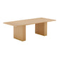 Chelsea Natural Oak Wood 96 inch Rectangular Dining Table