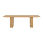 Chelsea Natural Oak Wood 96 inch Rectangular Dining Table