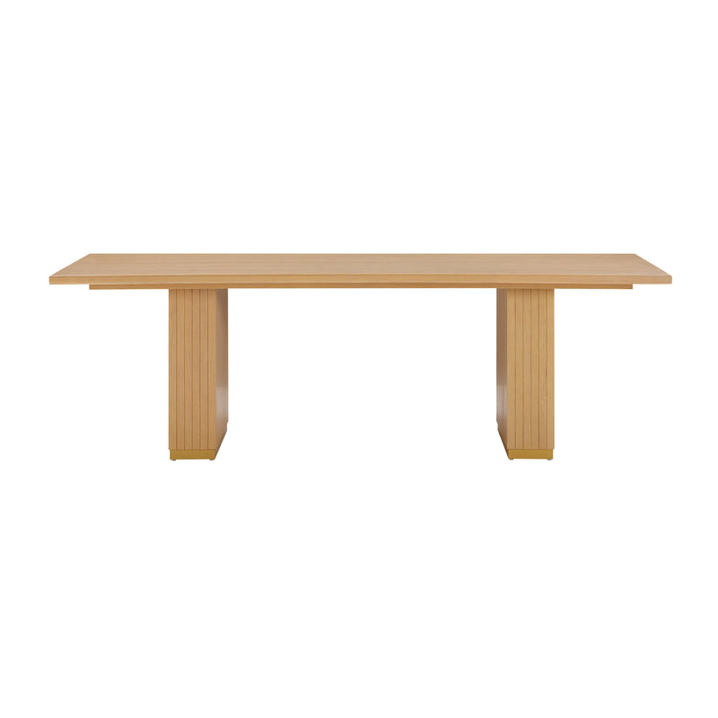 Chelsea Natural Oak Wood 96 inch Rectangular Dining Table