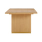 Chelsea Natural Oak Wood 96 inch Rectangular Dining Table