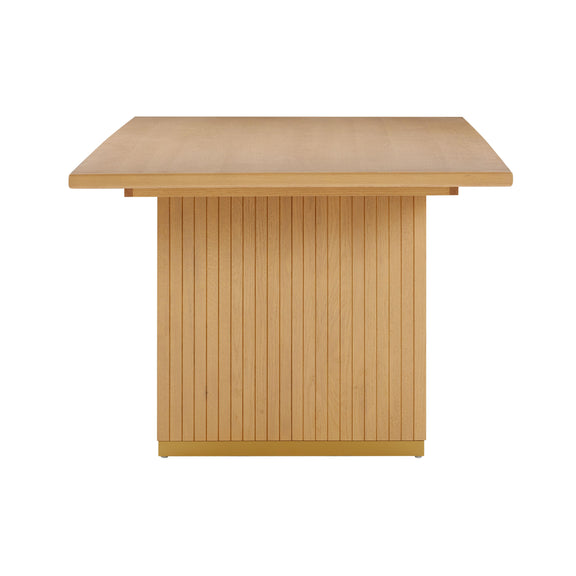 Chelsea Natural Oak Wood 96 inch Rectangular Dining Table