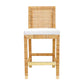 Amara Rattan Performance Fabric Counter Stool