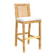 Amara Rattan Performance Fabric Bar Stool