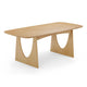 Cybill Natural Ash Rectangular Dining Table (79"-94") - 79"