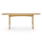 Cybill Natural Ash Rectangular Dining Table (79"-94") - 79"