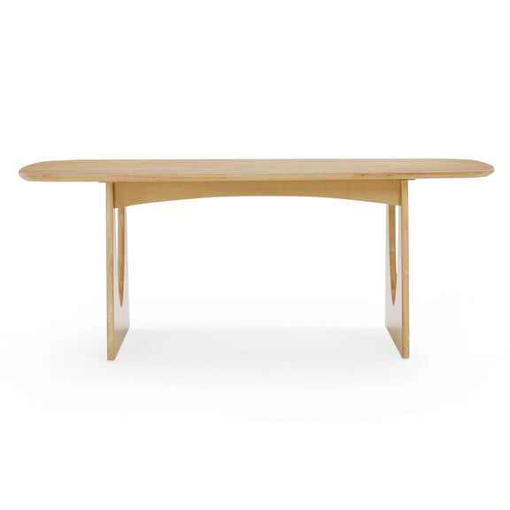 Cybill Natural Ash Rectangular Dining Table (79"-94") - 79"