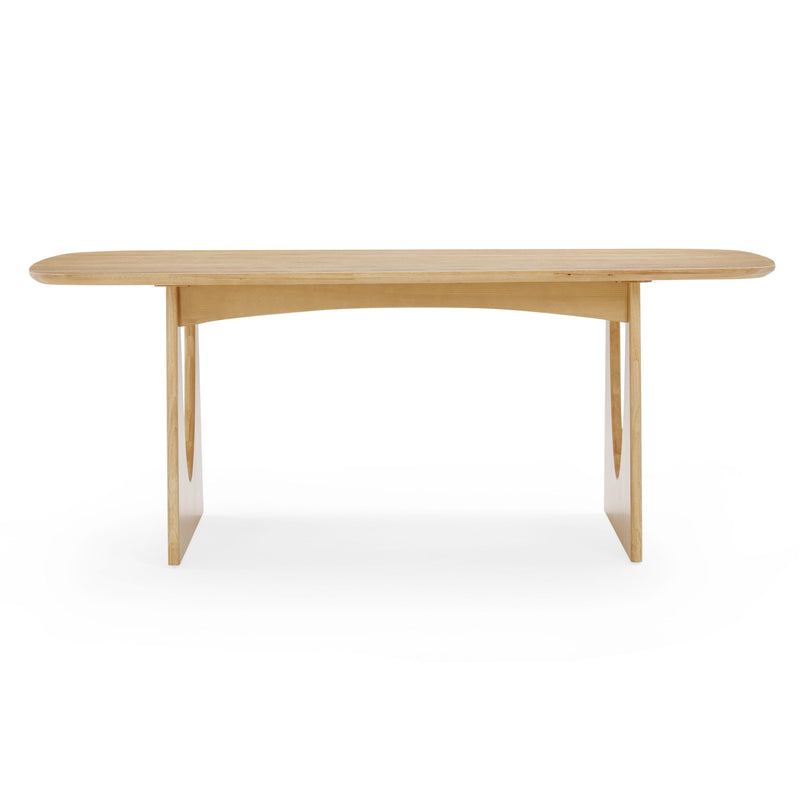 Cybill Natural Ash Rectangular Dining Table (79"-94") - 79"