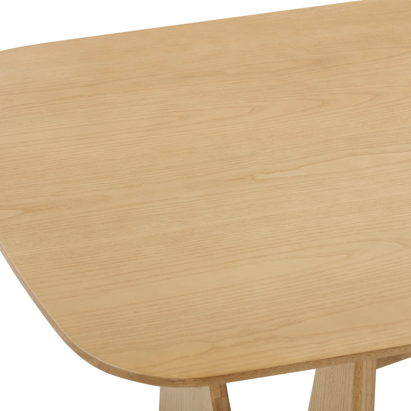 Cybill Natural Ash Rectangular Dining Table (79"-94") - 79"