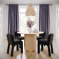Akiba 47" Natural Ash &amp; Rattan Round Dining Table