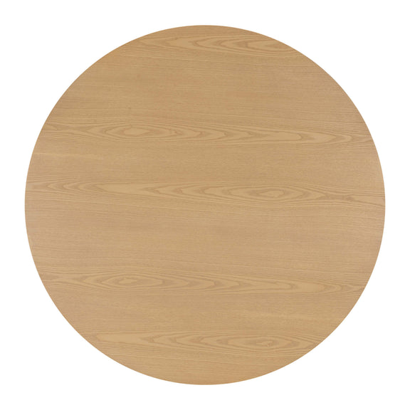 Akiba 47" Natural Ash &amp; Rattan Round Dining Table