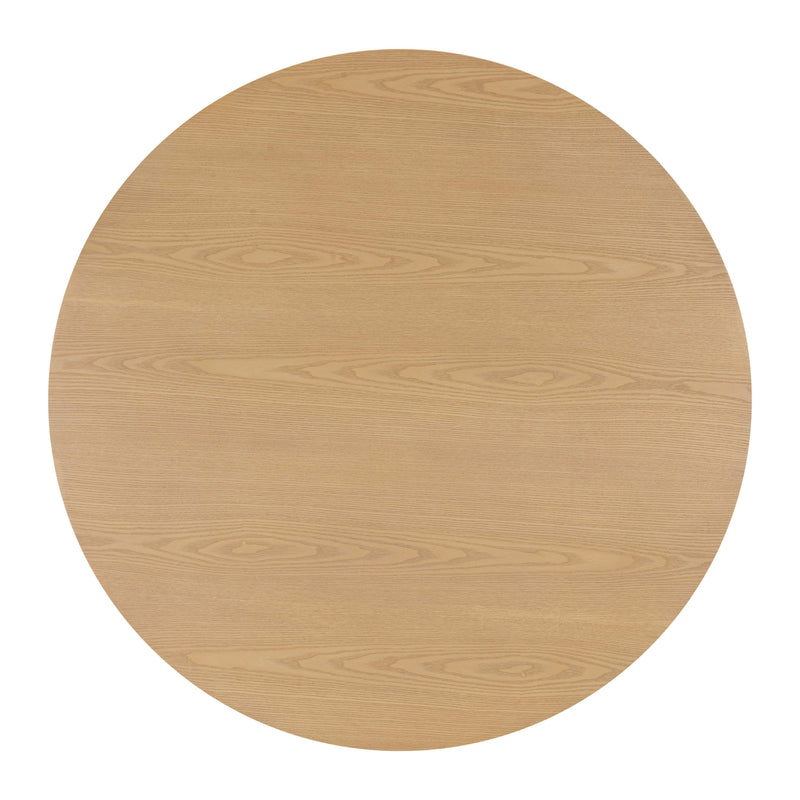 Akiba 47" Natural Ash &amp; Rattan Round Dining Table