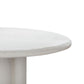 Elika White Faux Plaster Round Dining Table