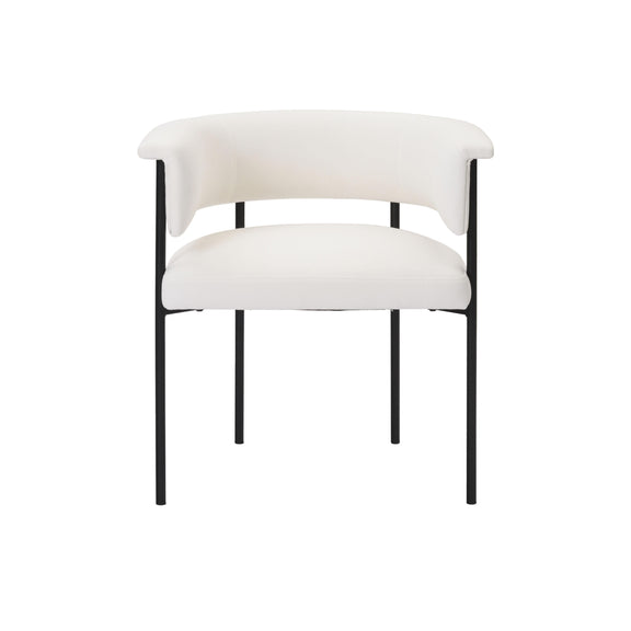 Taylor Cream Performance Linen Dining Chair