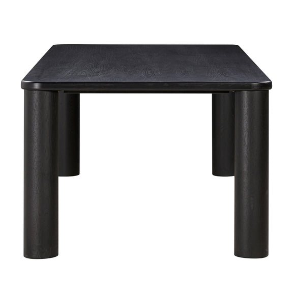 Akola Black Oak Rectangular Dining Table