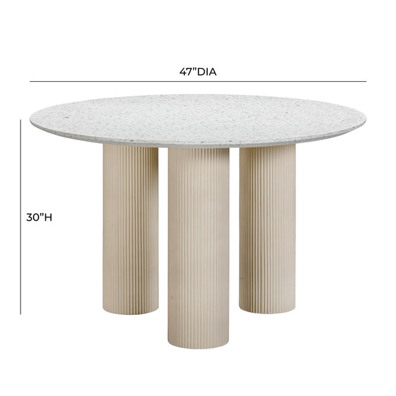 Parcino Terrazzo Concrete Indoor / Outdoor Dining Table