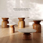 Cynthia Travertine Concrete Indoor / Outdoor 54 inch Round Dining Table