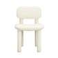 Elise Ivory White Performance Velvet Dining Chair