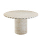 Blossom Washed Travertine Finish Indoor / Outdoor 54 inch Round Dining Table