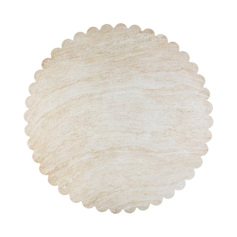 Blossom Washed Travertine Finish Indoor / Outdoor 54 inch Round Dining Table
