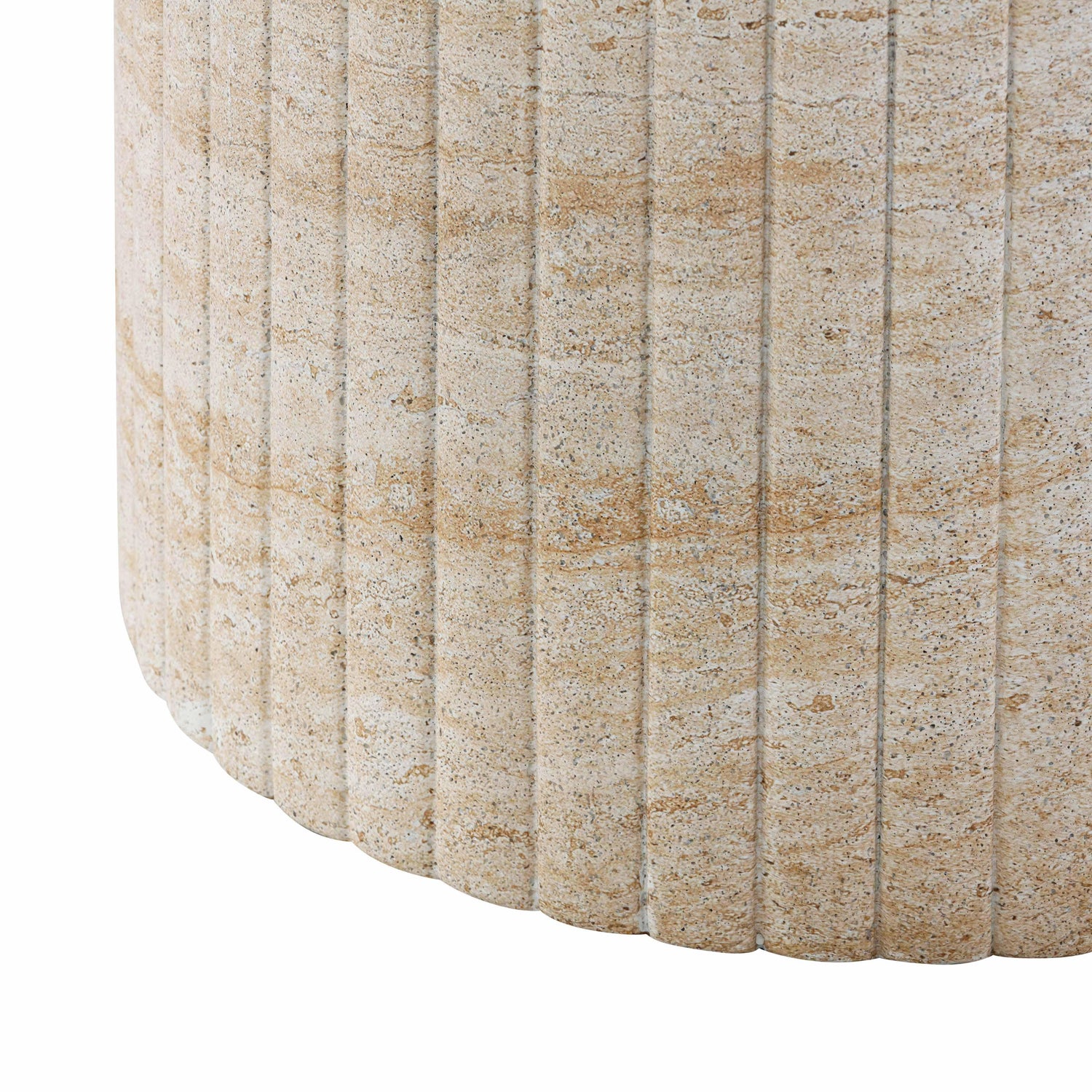 Blossom Washed Travertine Finish Indoor / Outdoor 54 inch Round Dining Table