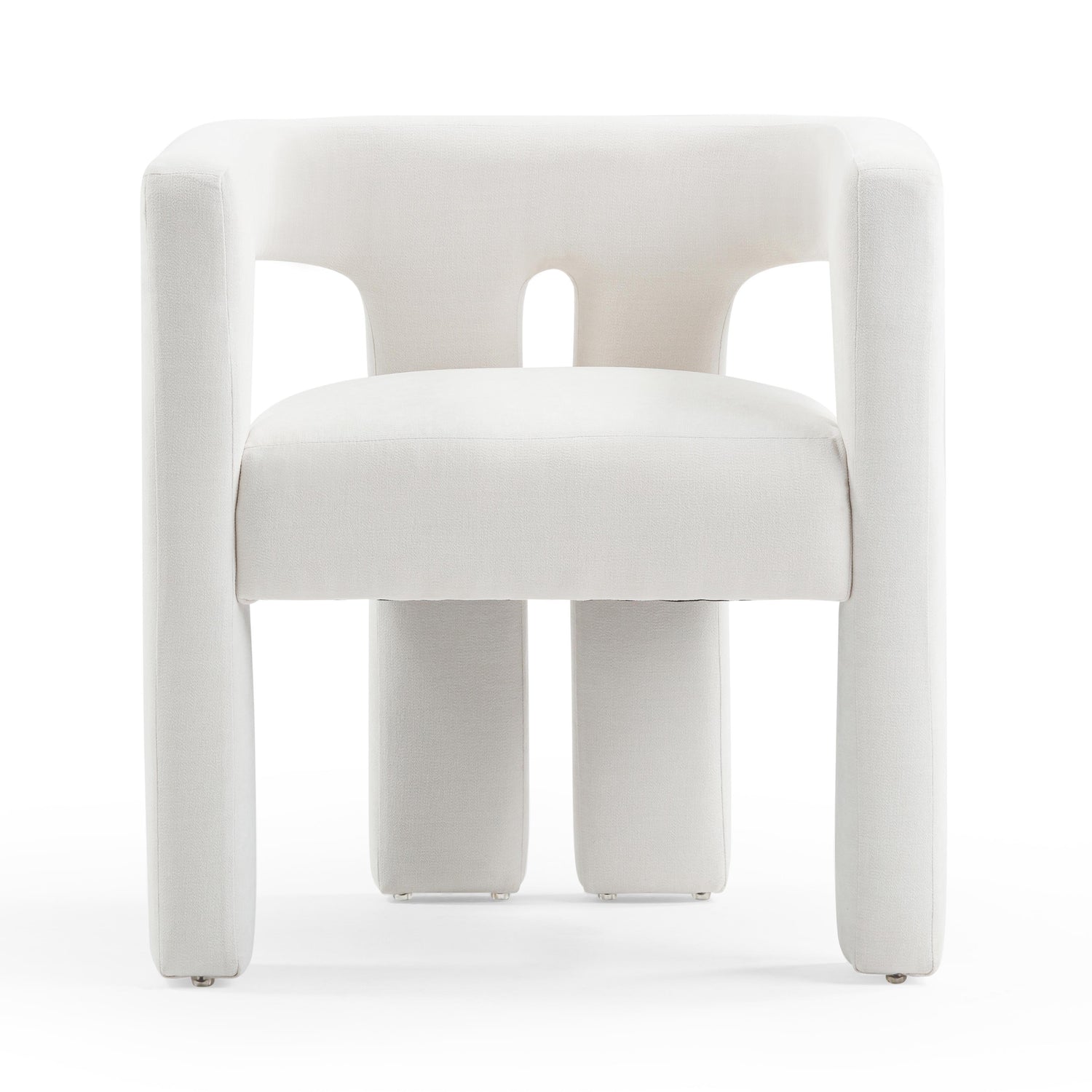 Sloane Bone White Recycled Fabric Chair