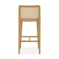 Gerri Performance Tweed and Rattan Counter Stool