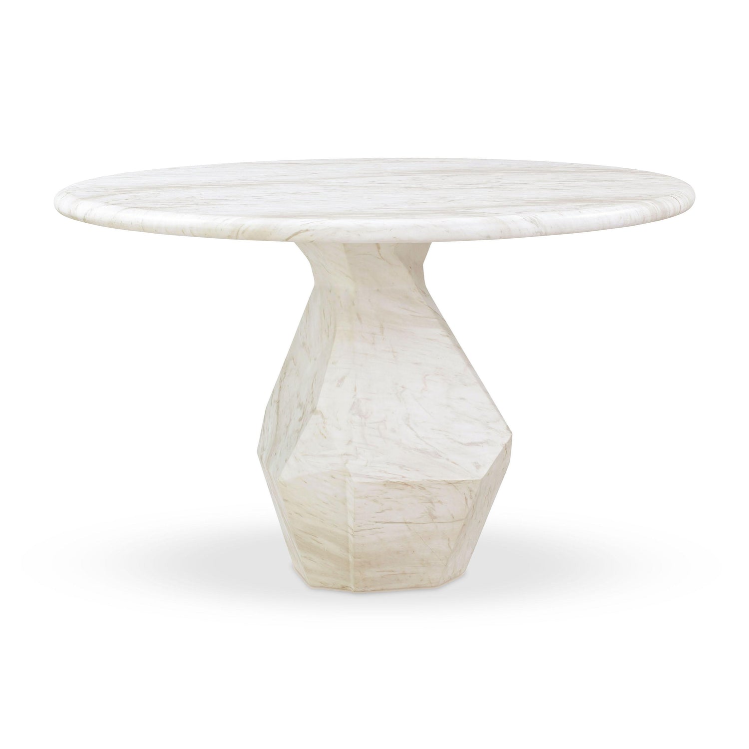Esme Faux Marble Indoor/Outdoor 48" Round Dining Table