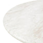Esme Faux Marble Indoor/Outdoor 48" Round Dining Table