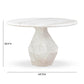 Esme Faux Marble Indoor/Outdoor 48" Round Dining Table