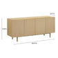 Echo Washed Natural Ash Sideboard