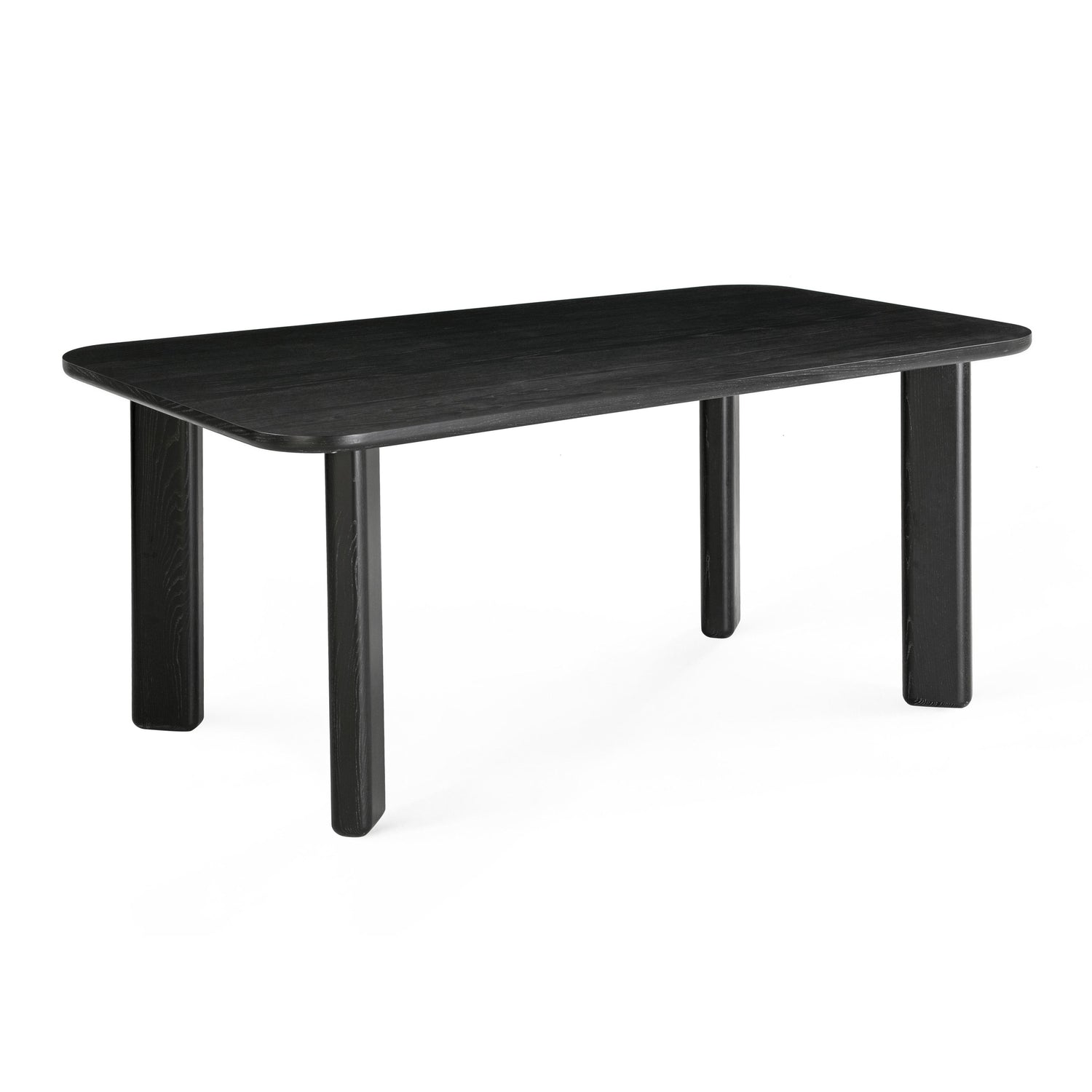 Jodie Black Ash 68" Rectangular Dining Table