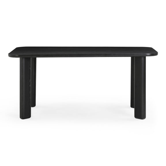 Jodie Black Ash 68" Rectangular Dining Table