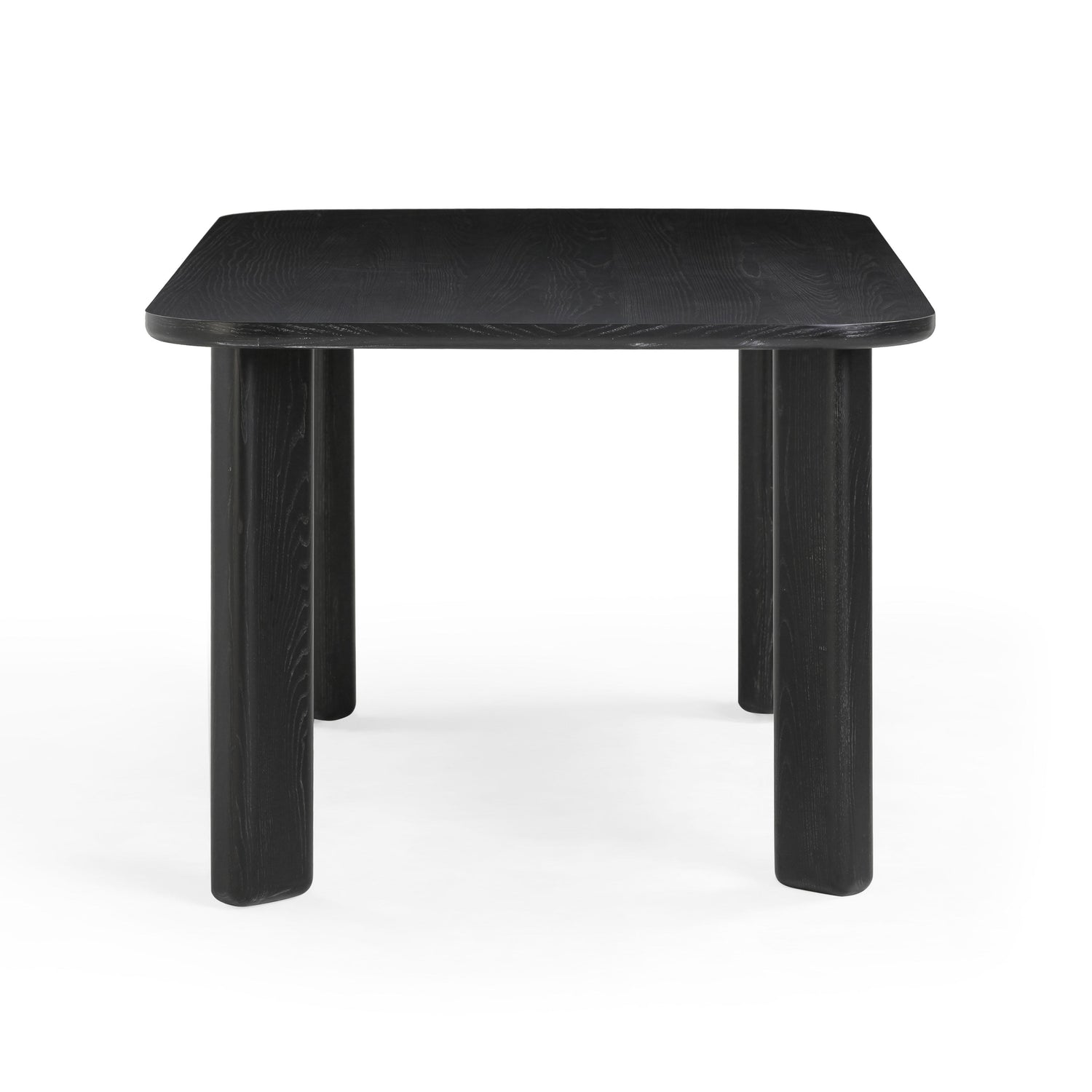 Jodie Black Ash 68" Rectangular Dining Table