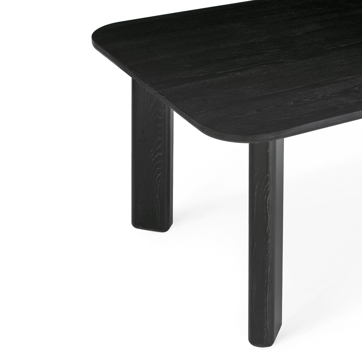 Jodie Black Ash 68" Rectangular Dining Table