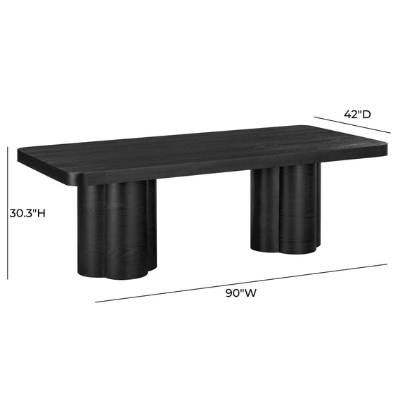 Bambi Black Ash Dining Table