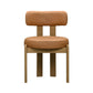 Odessa Saddle Brown Vegan Leather Dining Chair