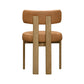 Odessa Saddle Brown Vegan Leather Dining Chair