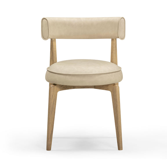 Nikita Taupe Performance Vegan Leather Dining Chair