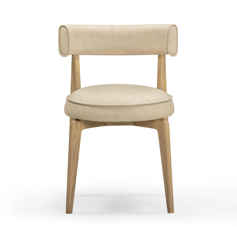 Nikita Taupe Performance Vegan Leather Dining Chair