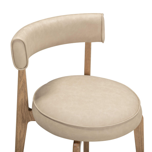 Nikita Taupe Performance Vegan Leather Dining Chair