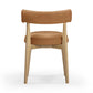 Nikita Saddle Brown Performance Vegan Leather Dining Chair