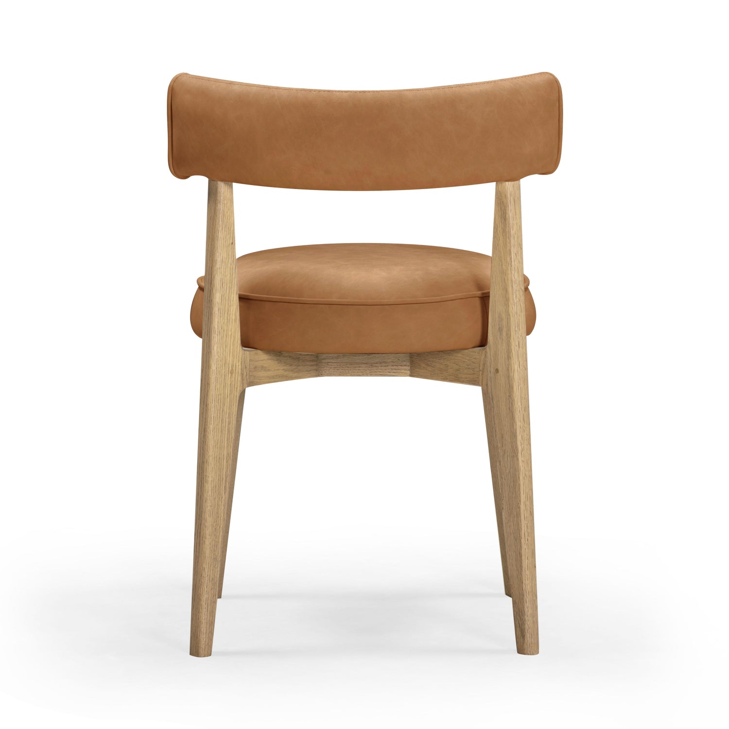 Nikita Saddle Brown Performance Vegan Leather Dining Chair