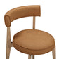 Nikita Saddle Brown Performance Vegan Leather Dining Chair