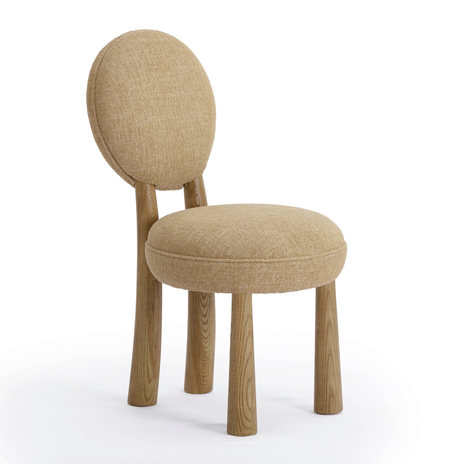 Sulley Honey Tan Perfomance Basketweave Dining Chair