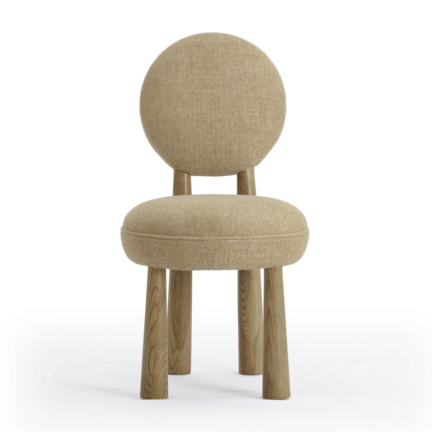 Sulley Honey Tan Perfomance Basketweave Dining Chair