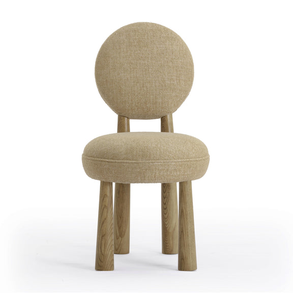 Sulley Honey Tan Perfomance Basketweave Dining Chair