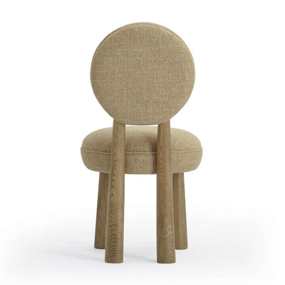 Sulley Honey Tan Perfomance Basketweave Dining Chair