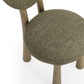 Sulley Olive Green Perfomance Basketweave Dining Chair