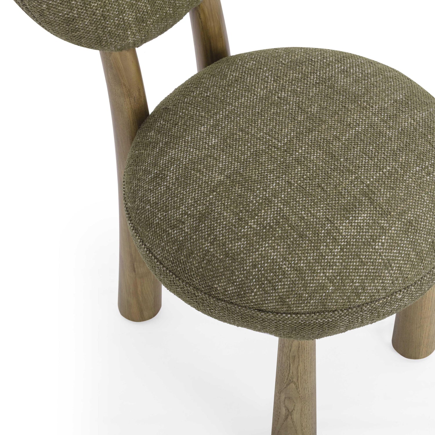 Sulley Olive Green Perfomance Basketweave Dining Chair